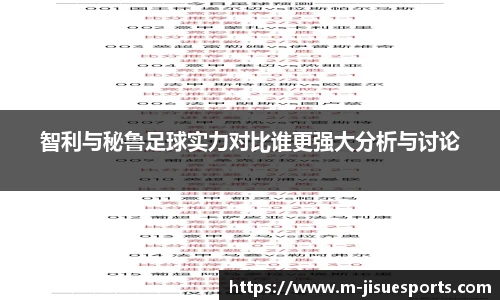 智利与秘鲁足球实力对比谁更强大分析与讨论